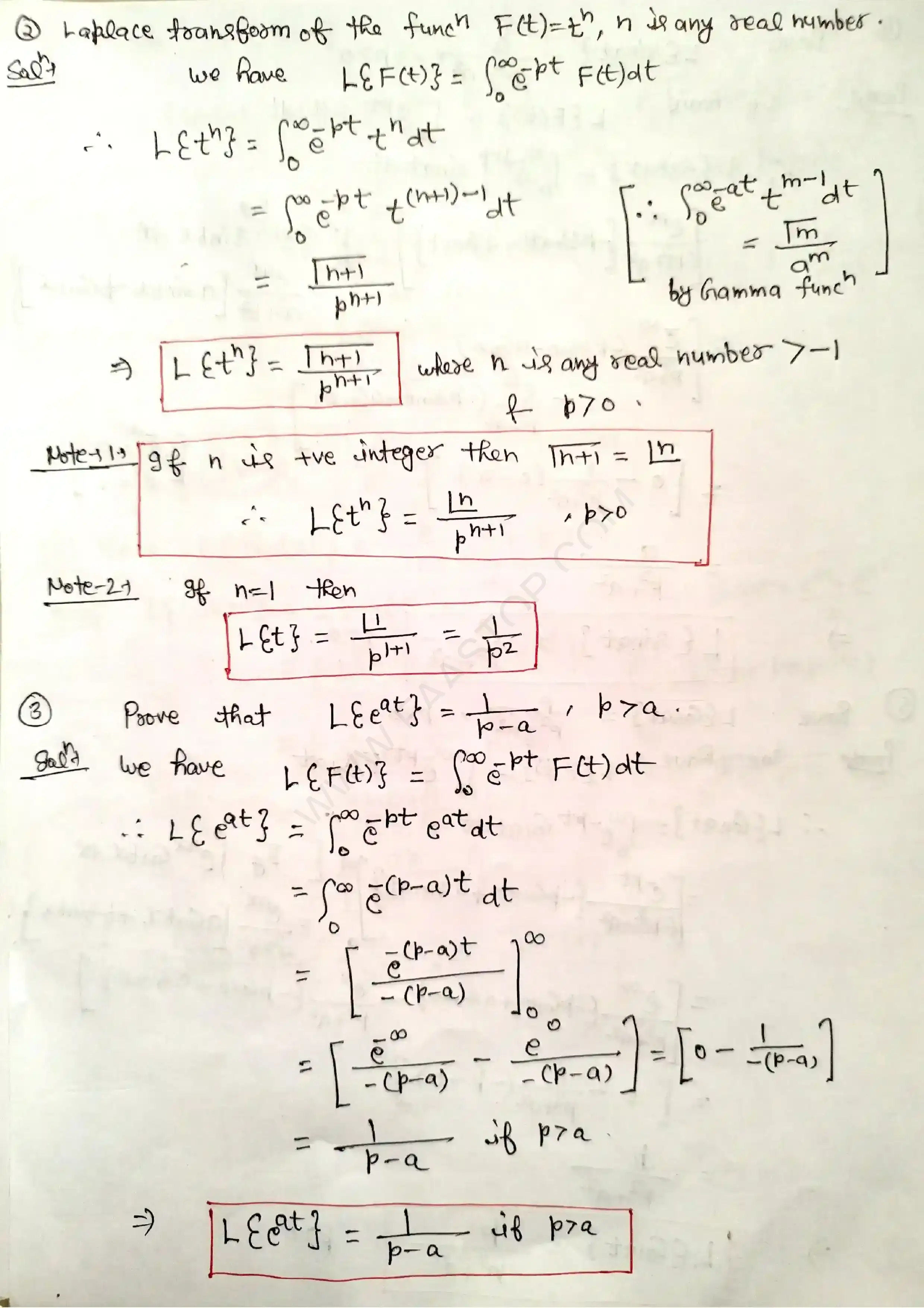 Page 3 of Laplace Transform