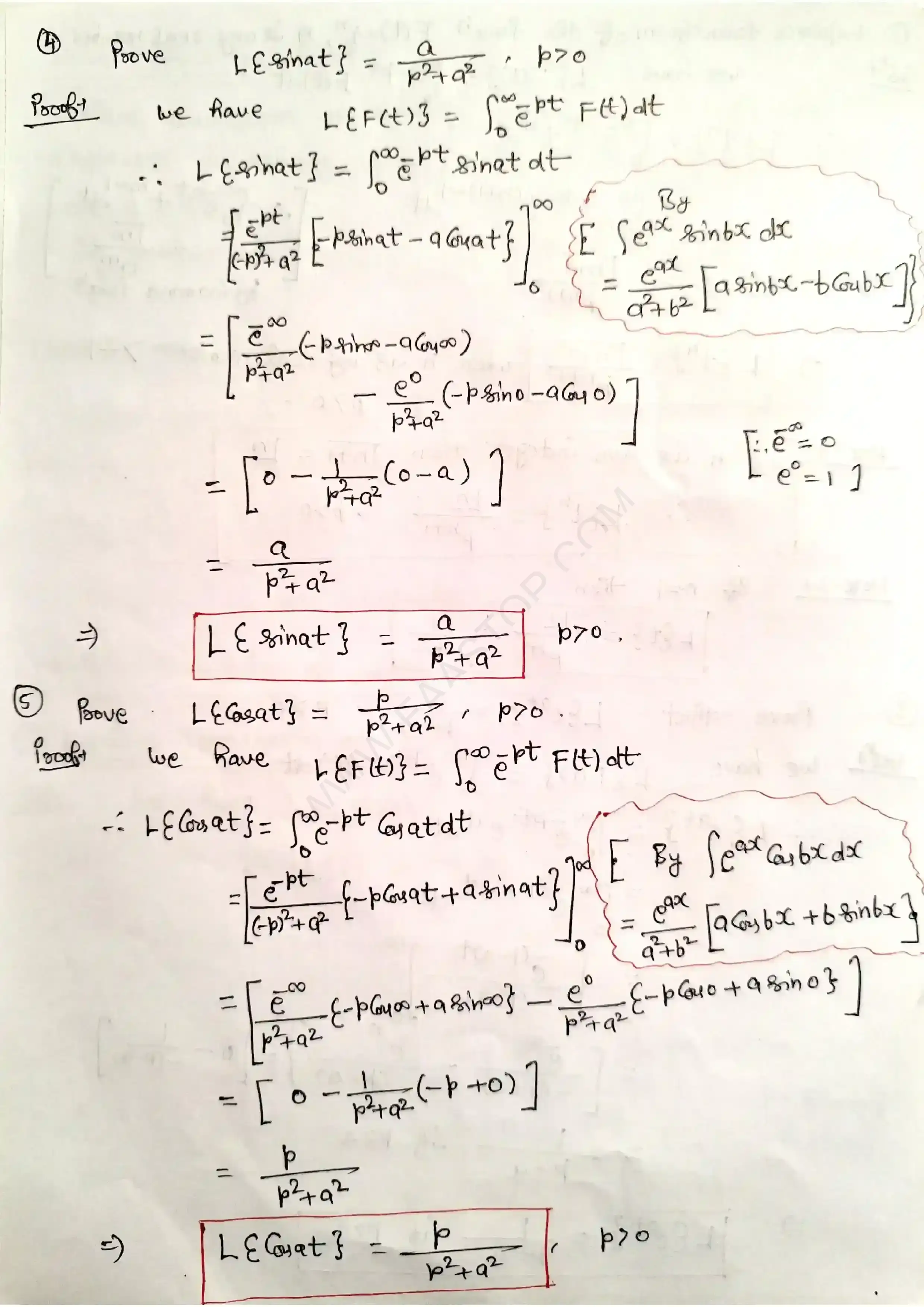 Page 4 of Laplace Transform