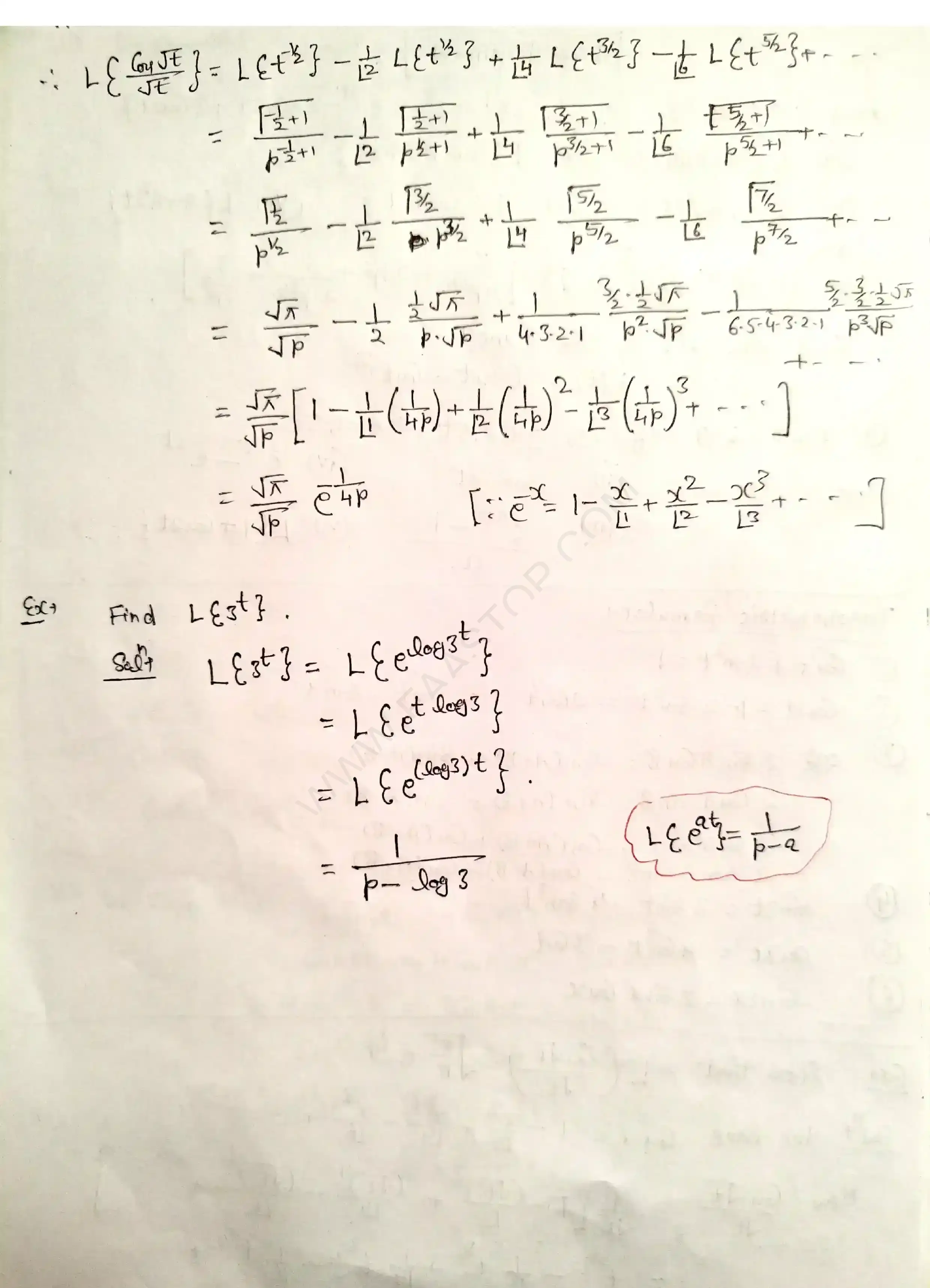 Page 10 of Laplace Transform