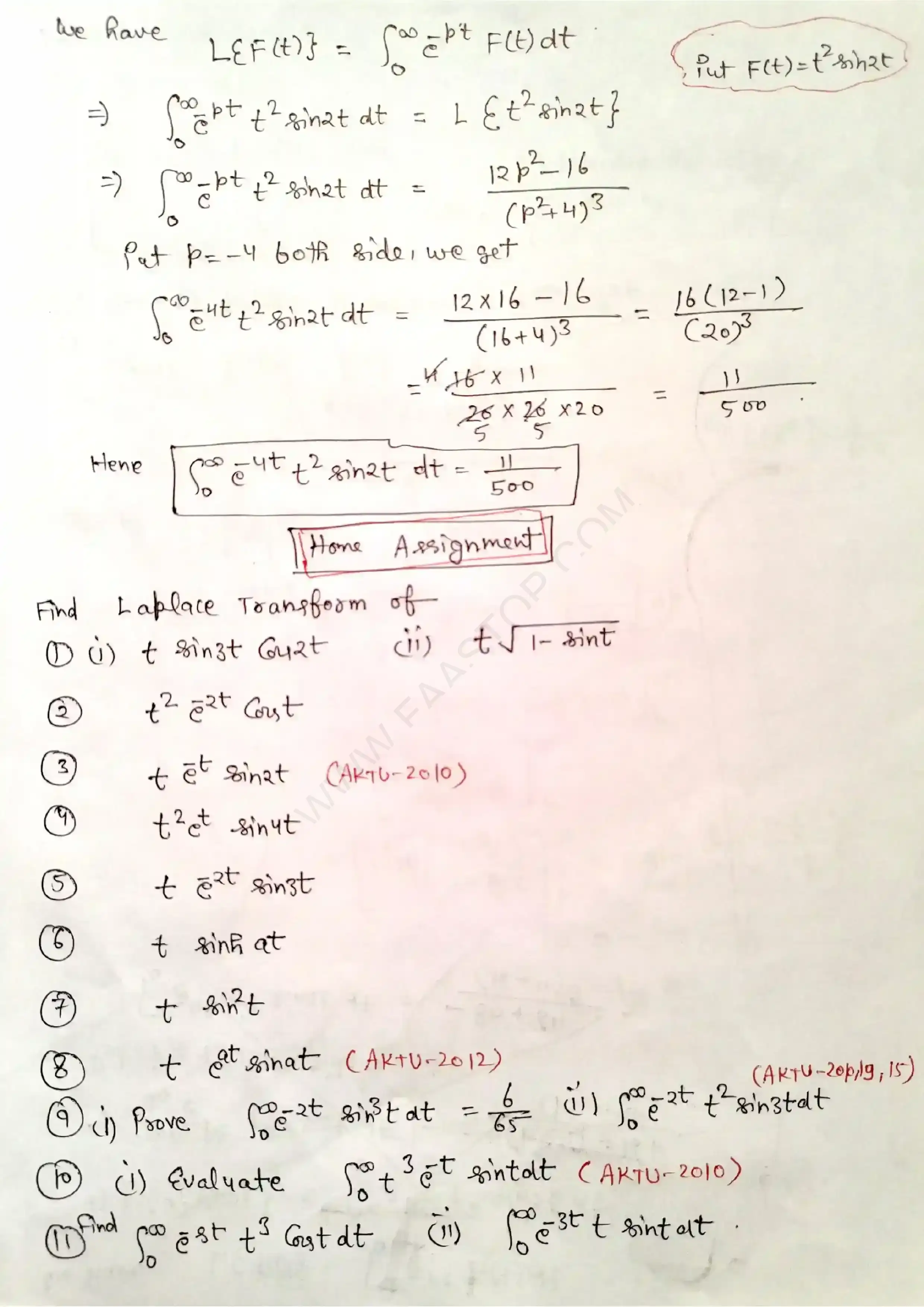 Page 27 of Laplace Transform