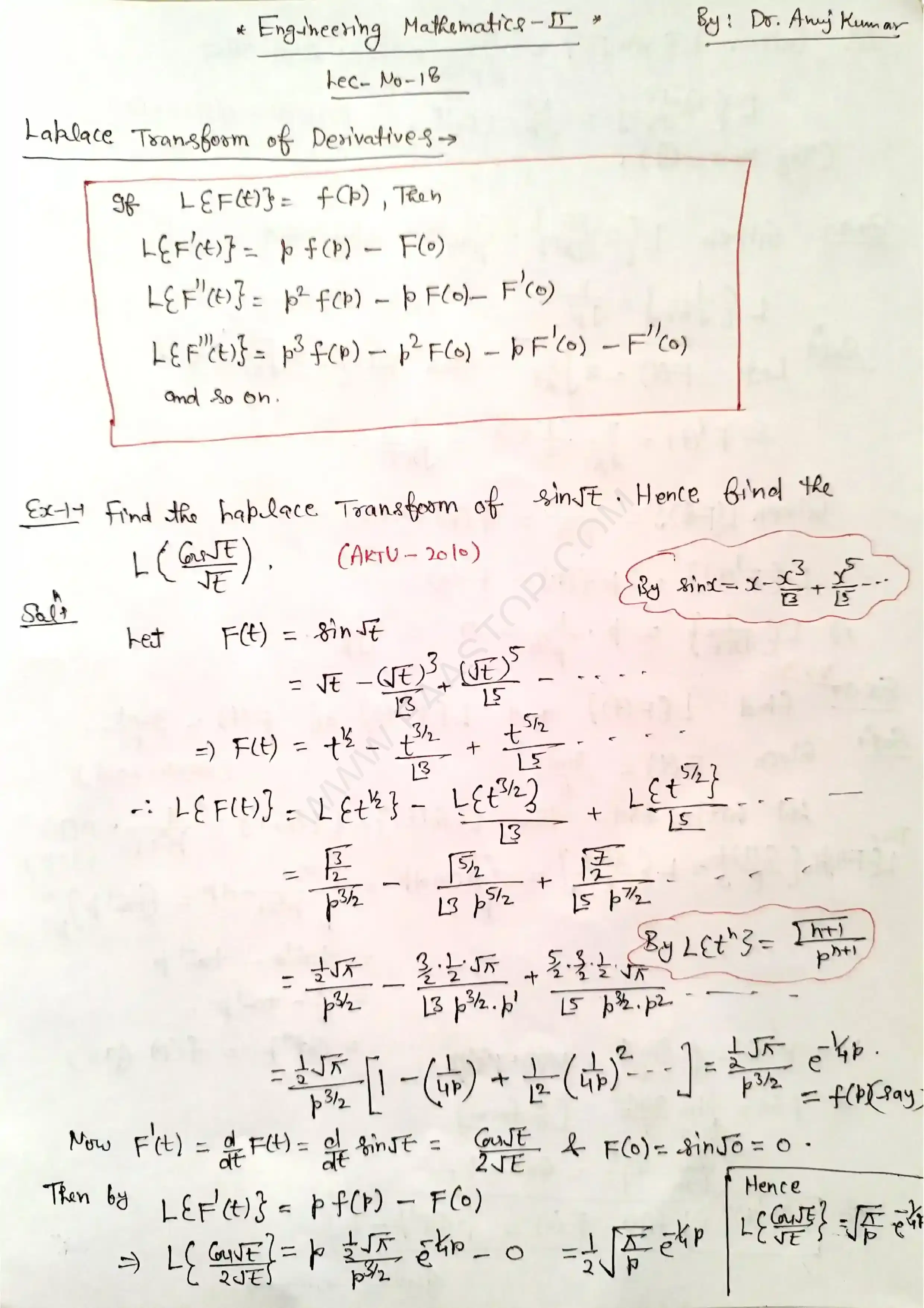 Page 32 of Laplace Transform