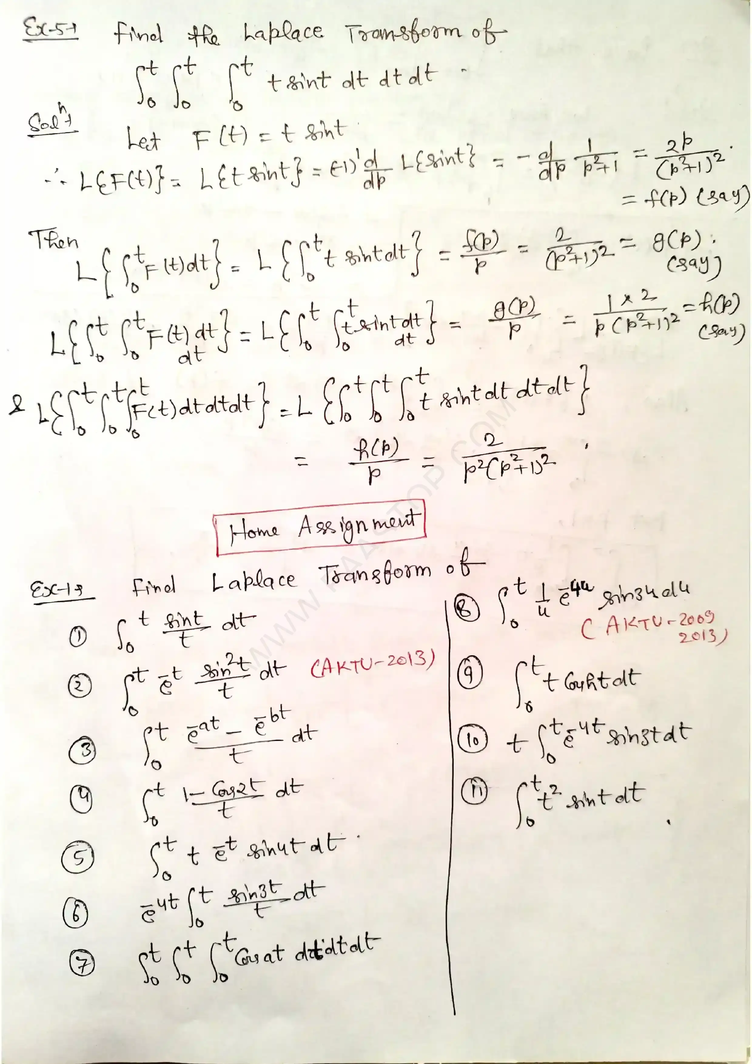 Page 37 of Laplace Transform