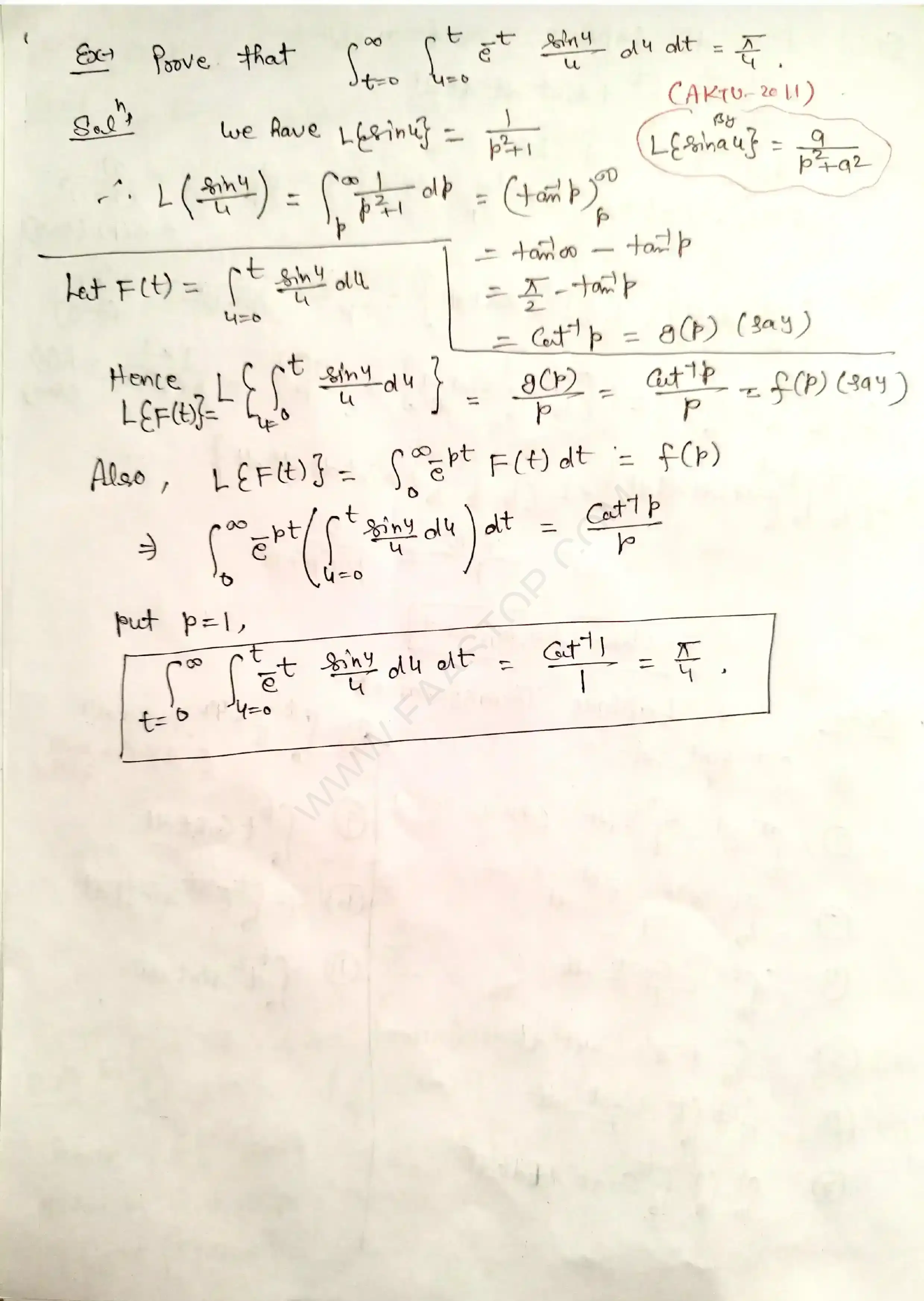 Page 38 of Laplace Transform