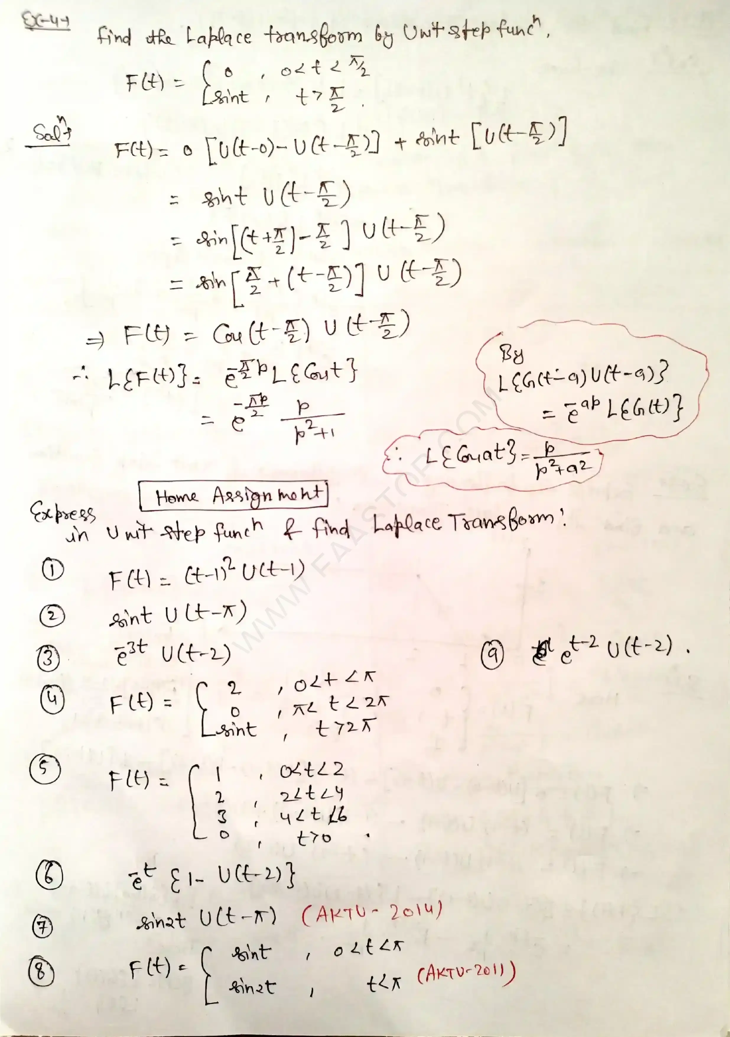 Page 45 of Laplace Transform