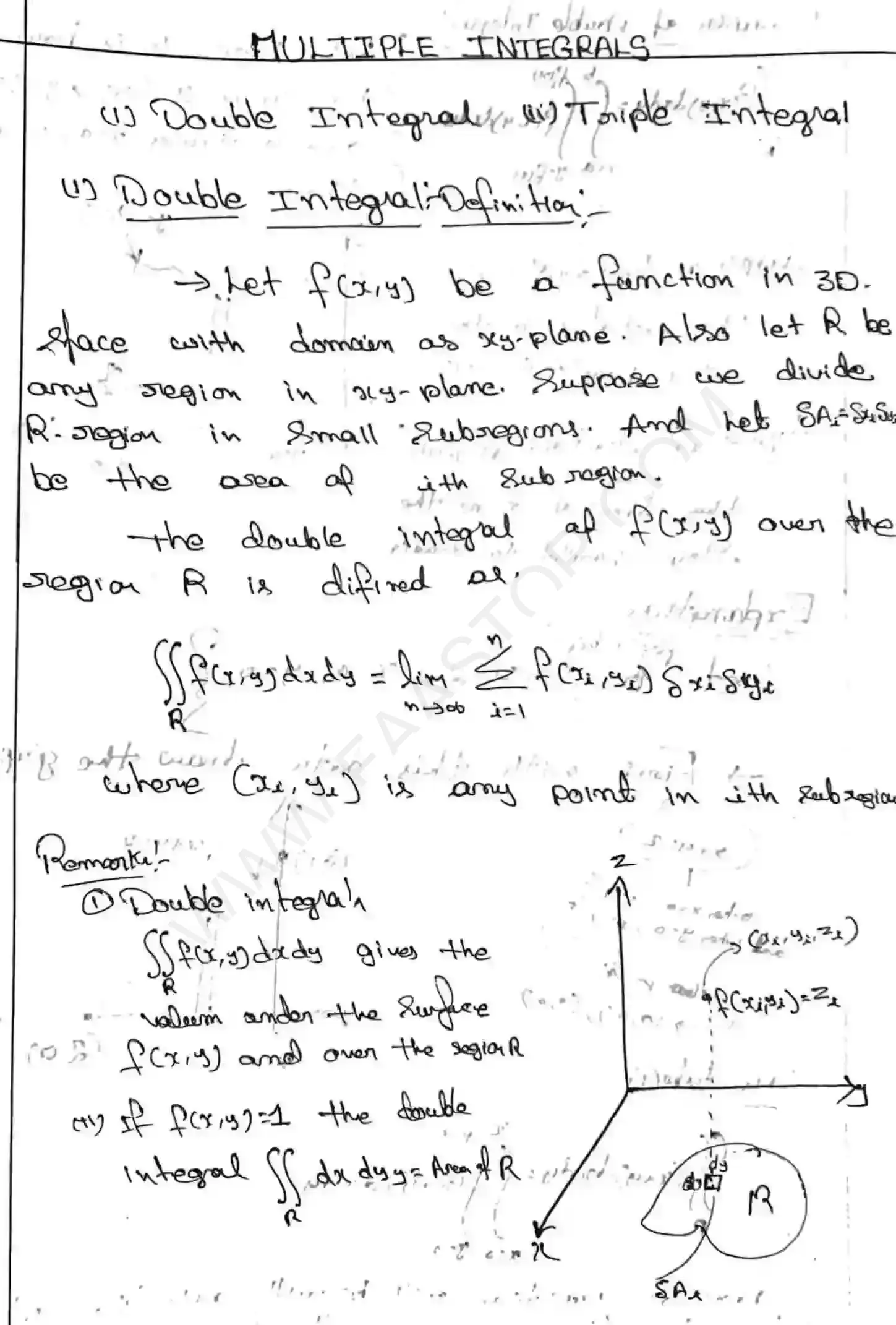 Page 1 of Multiple Integrals