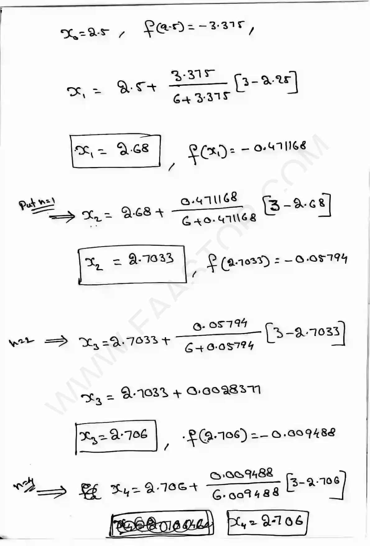 Page 8 of Numerical solution of algebraic eq