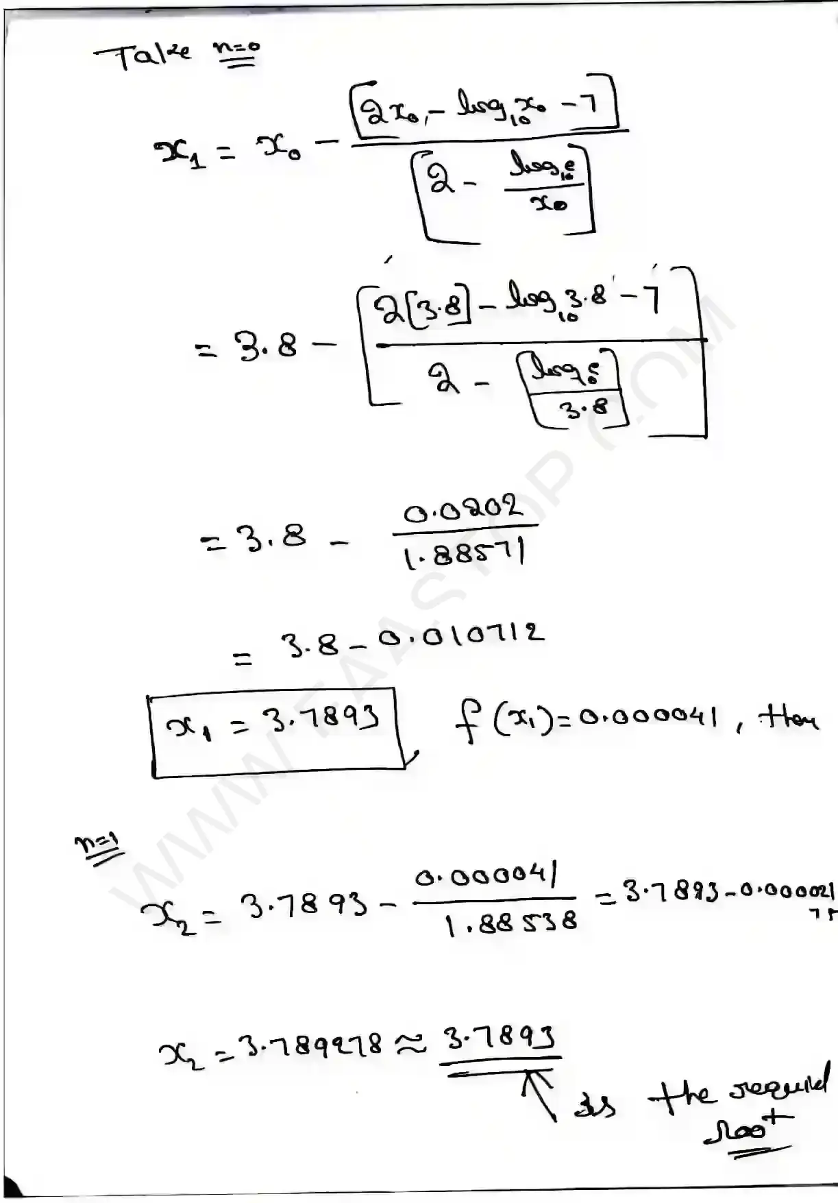 Page 11 of Numerical solution of algebraic eq