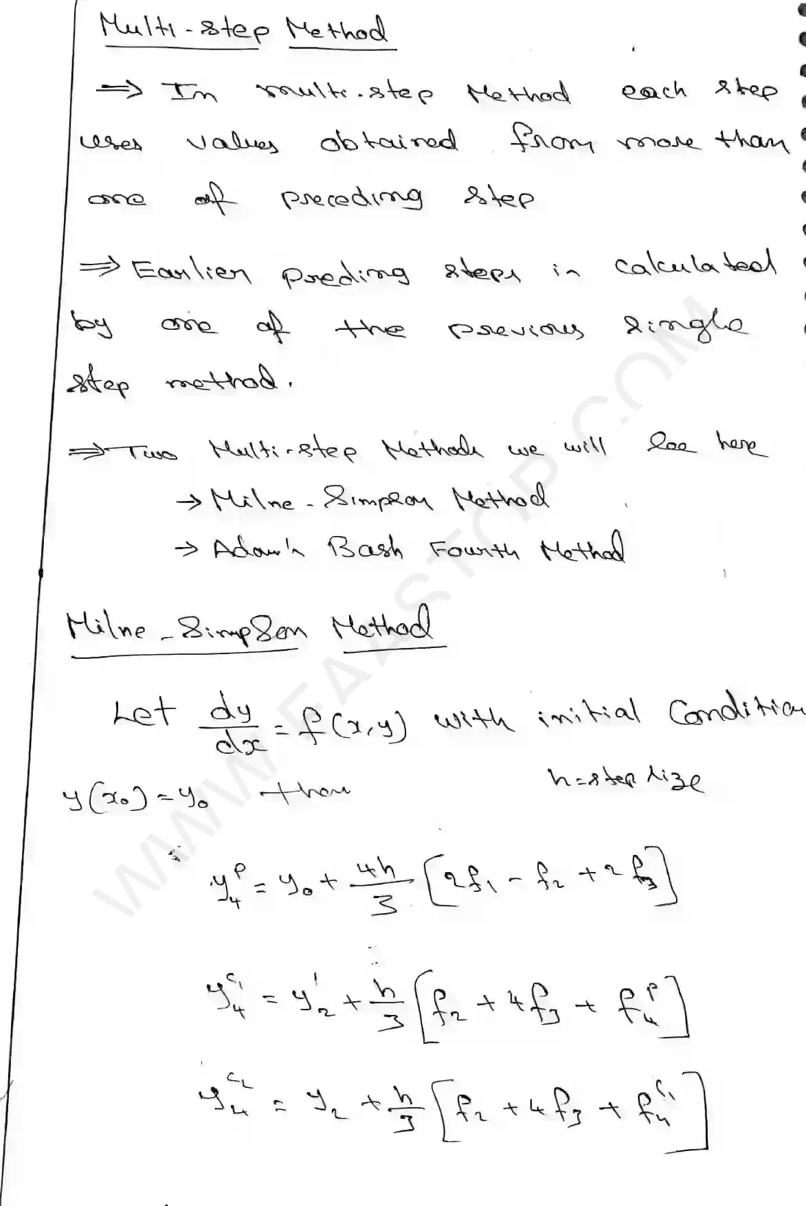 Page 12 of Numerical solution of Ordinary Differential Equations