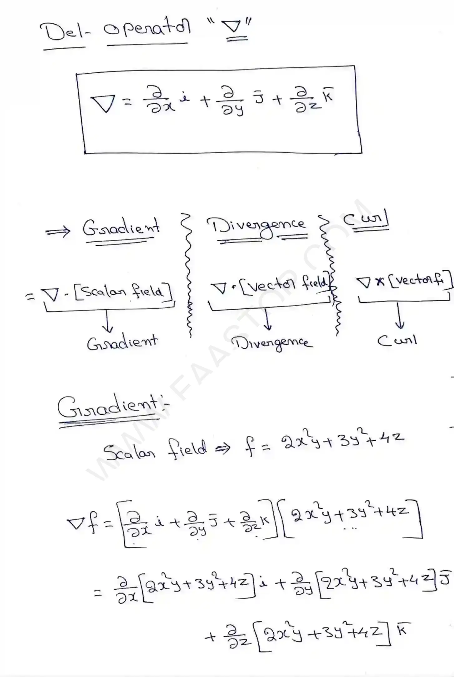 Page 2 of Vector calculus