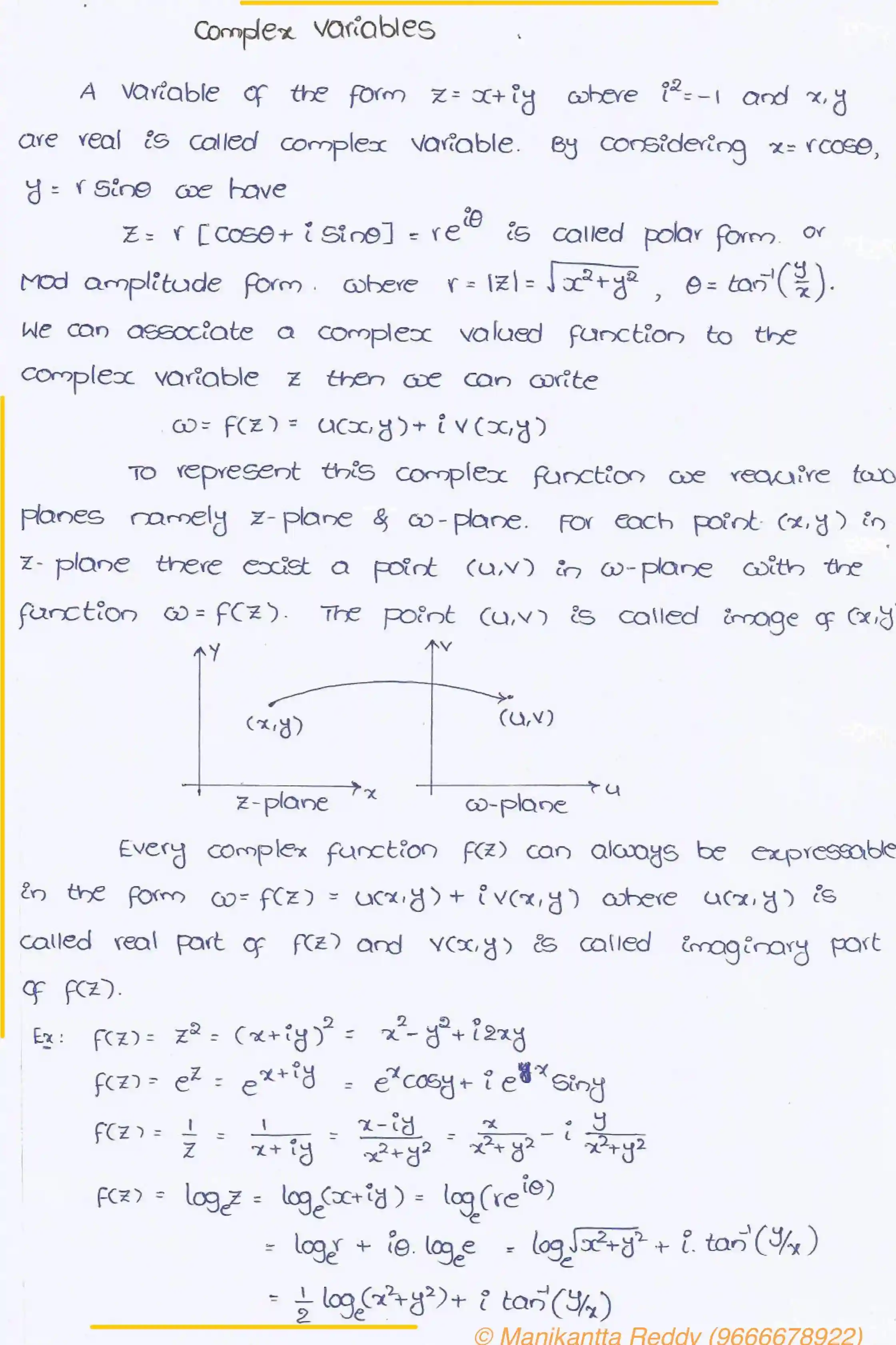 Page 2 of Complex Variables