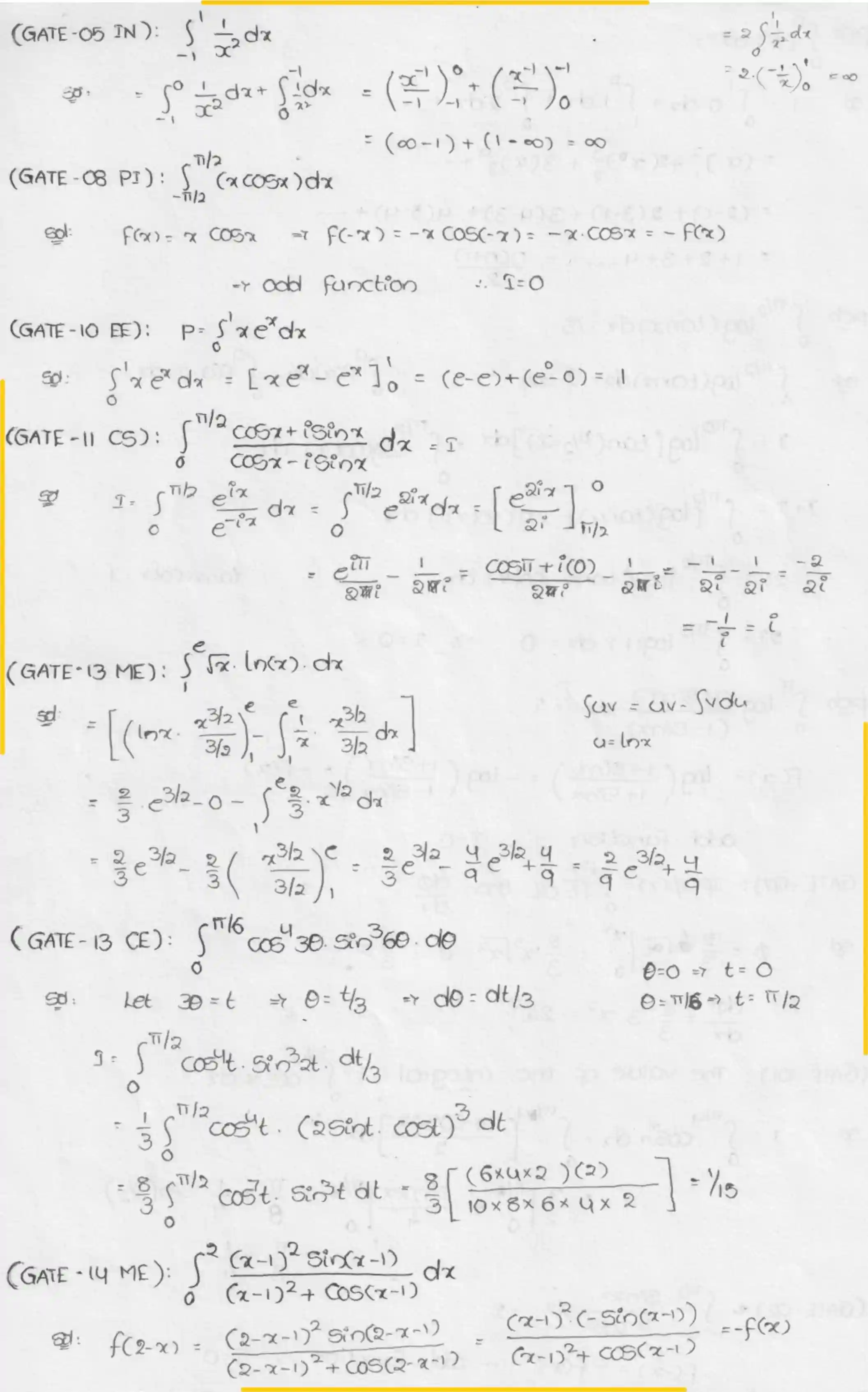 Page 4 of Definite Integrals
