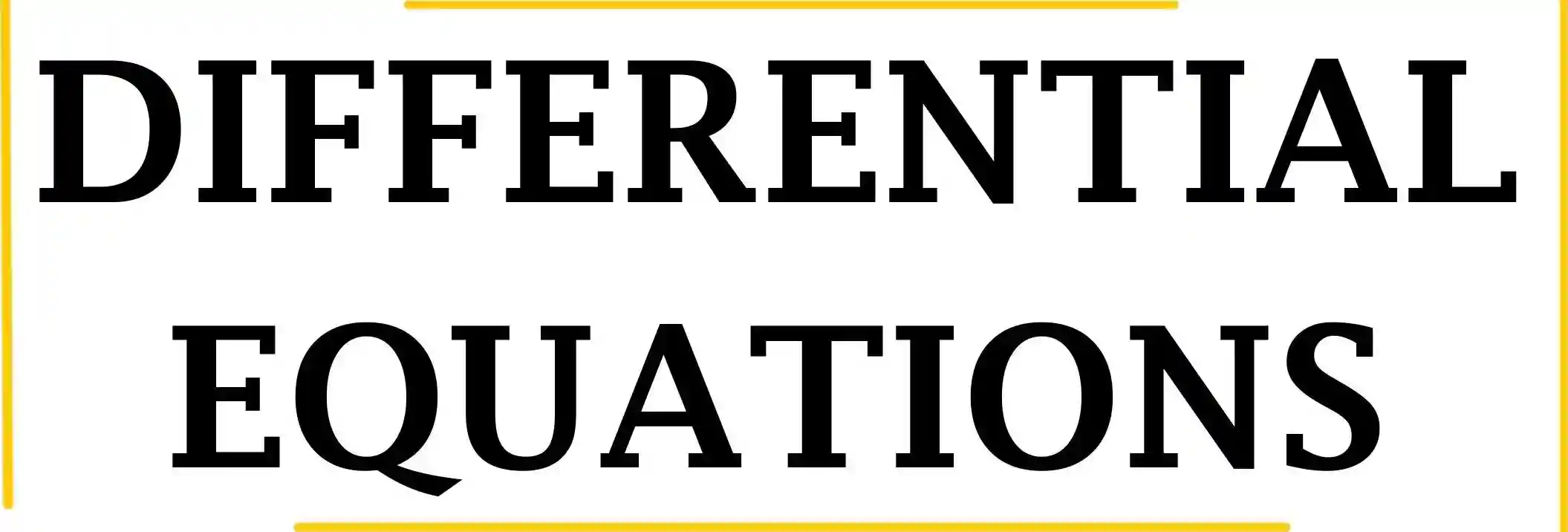 Page 1 of Differential Equations