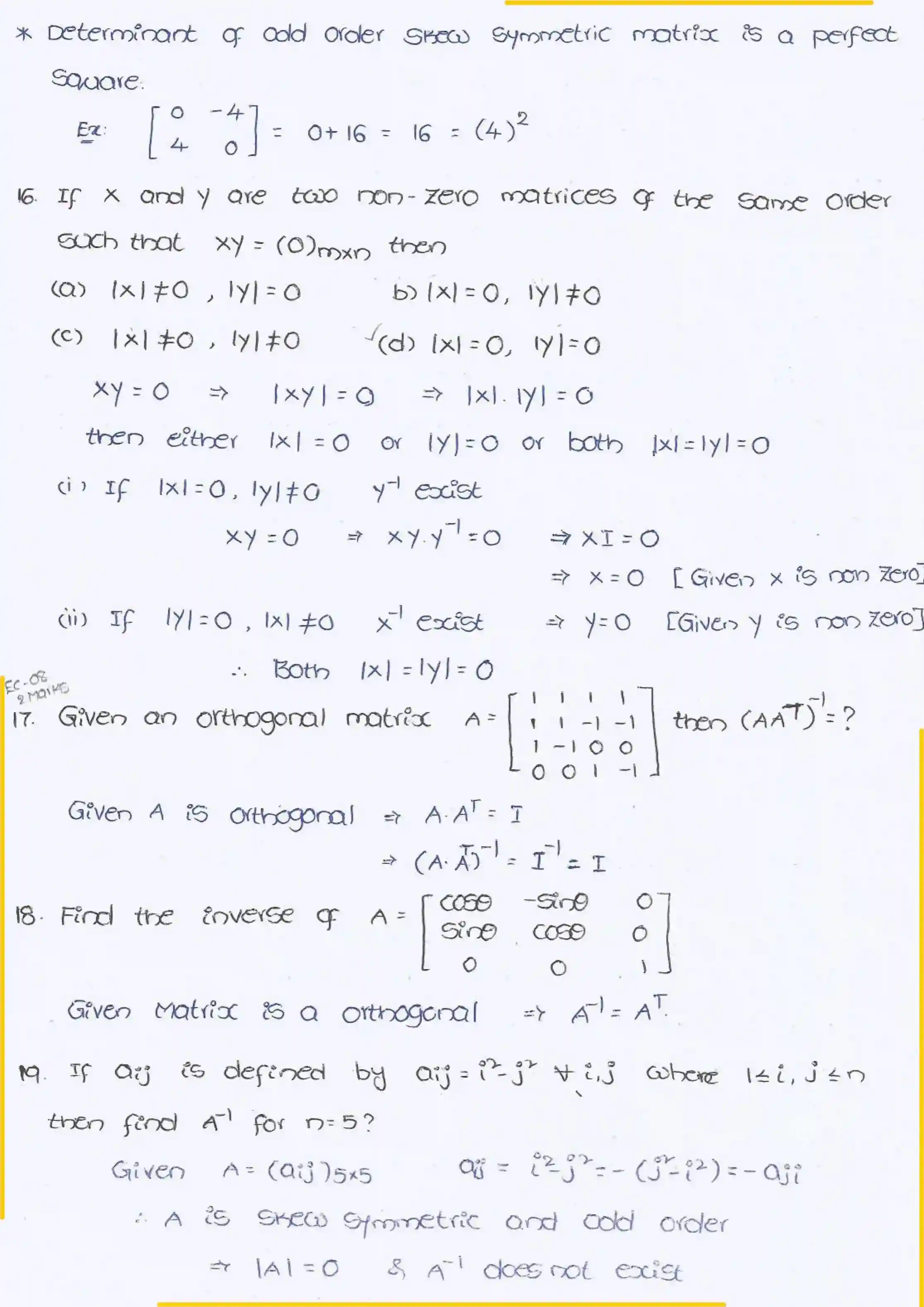 Page 18 of Linear Alagebra