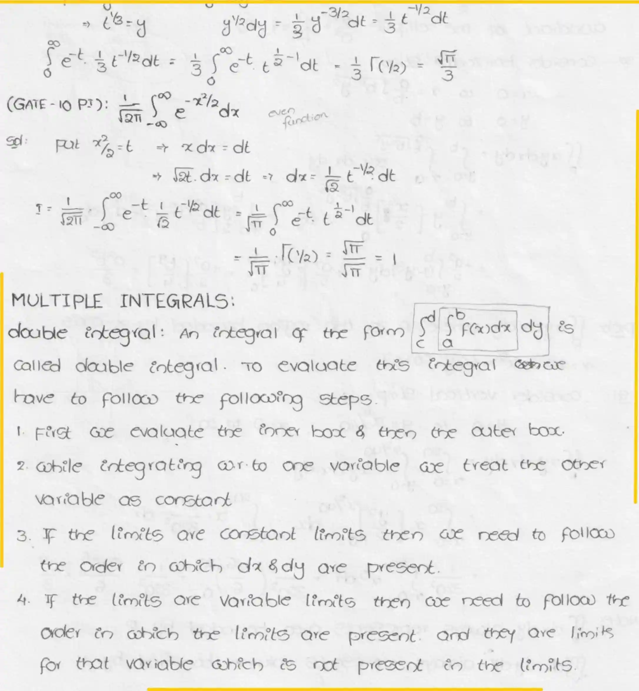 Page 1 of Multiple Integrals
