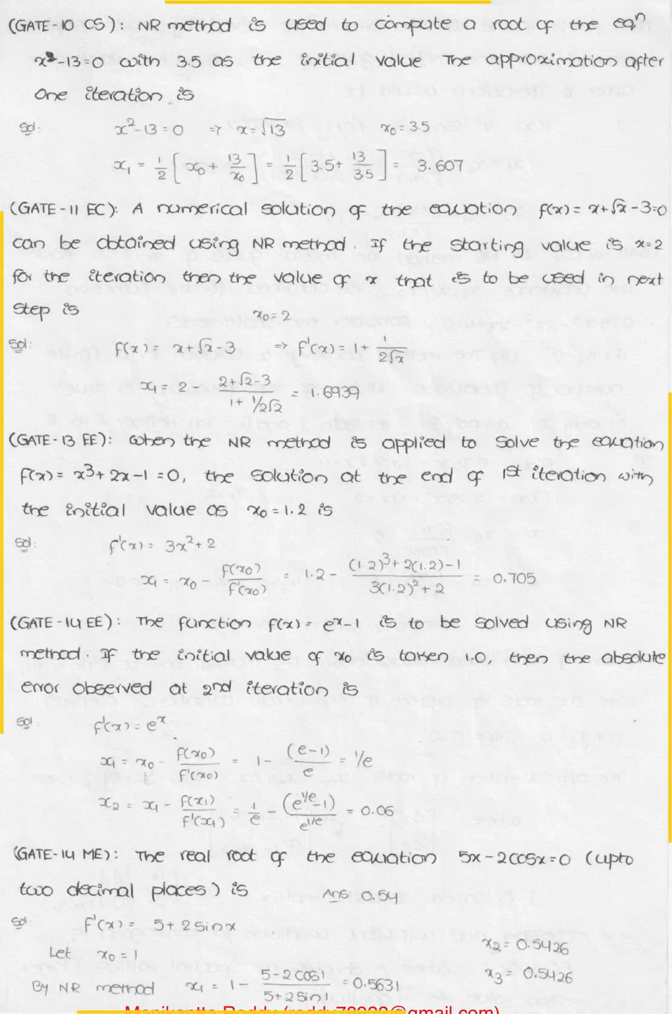 Page 8 of Numerical Methods