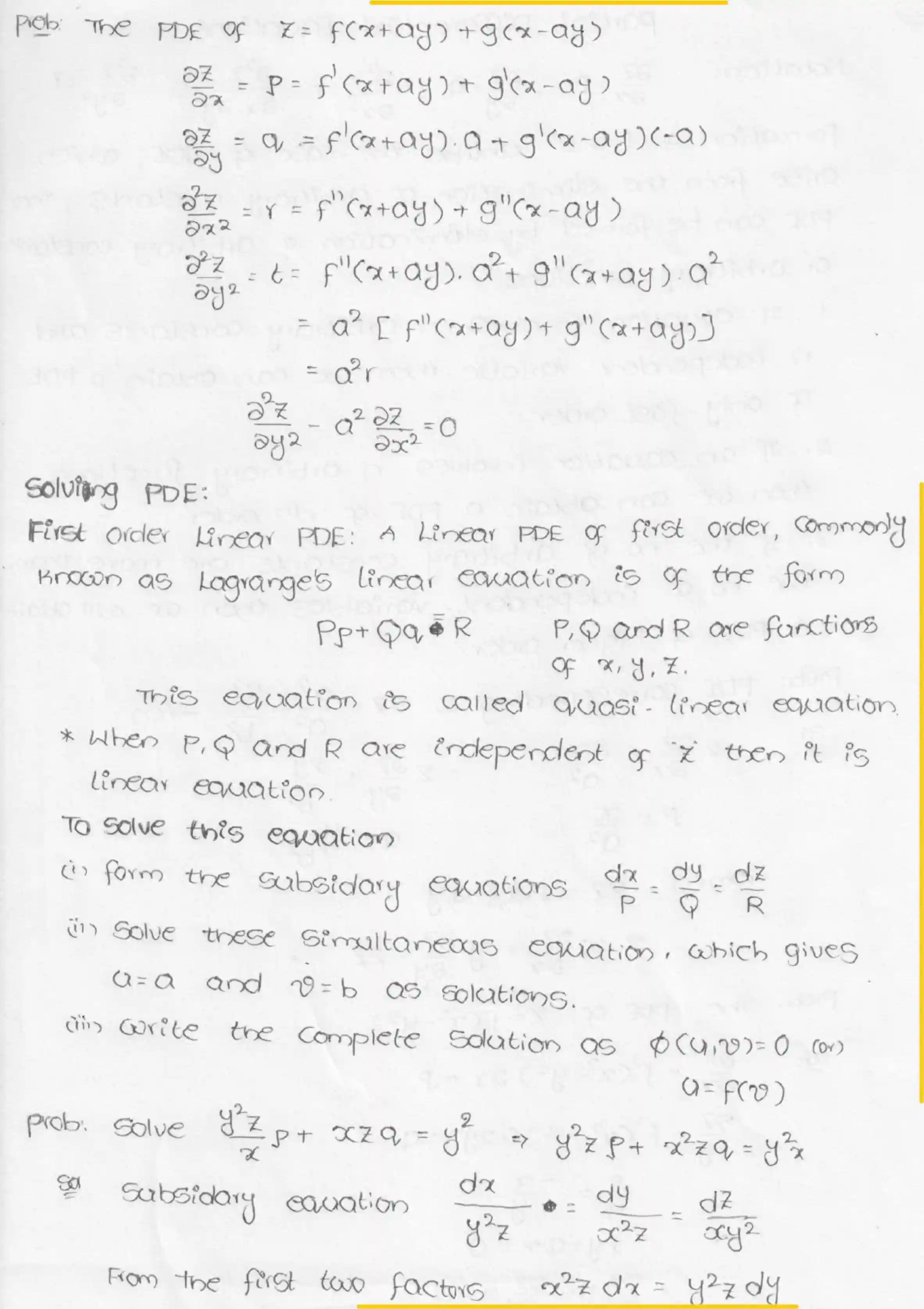 Page 2 of Partial Differential Equations