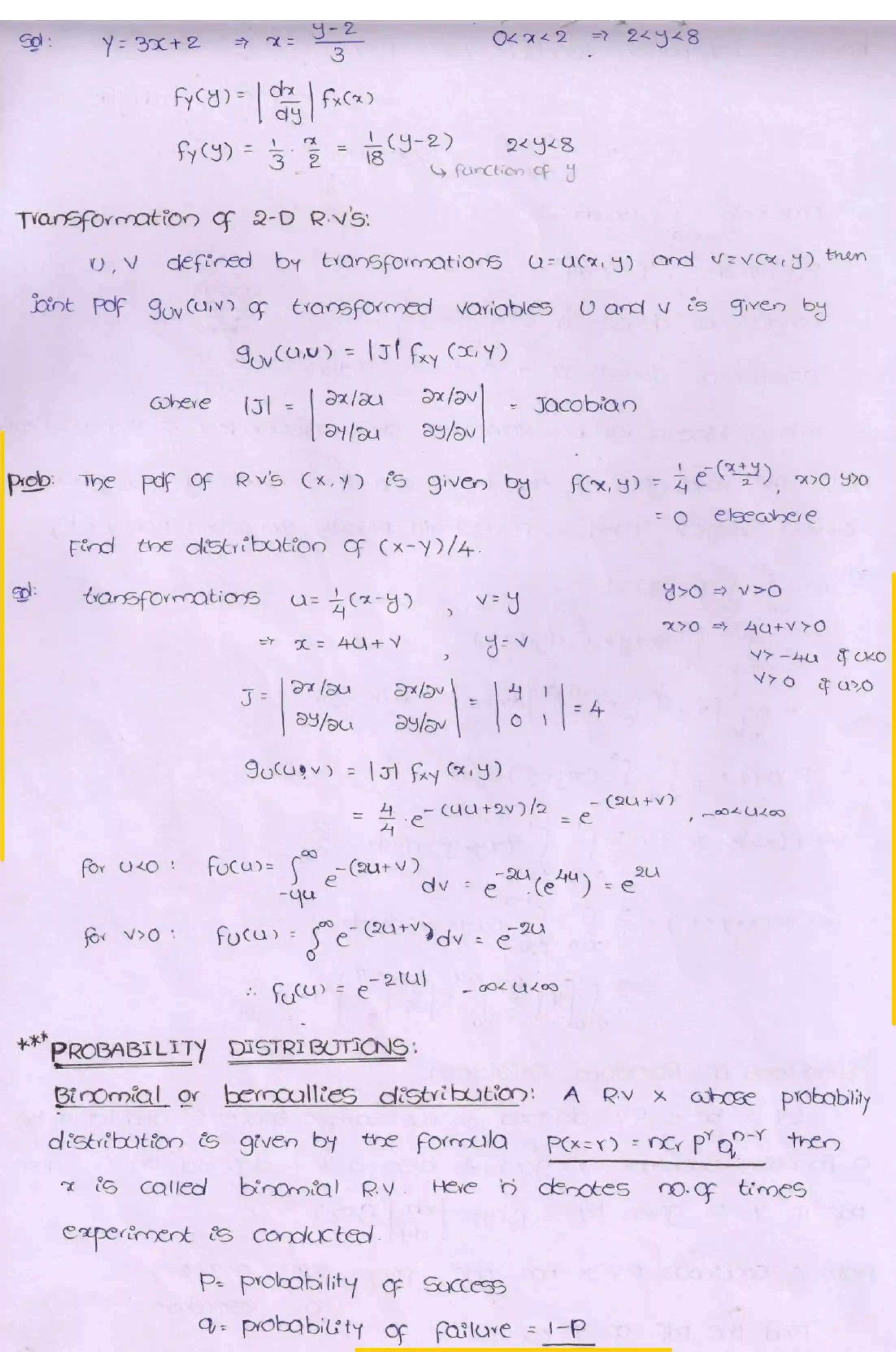 Page 1 of Probability Distributions