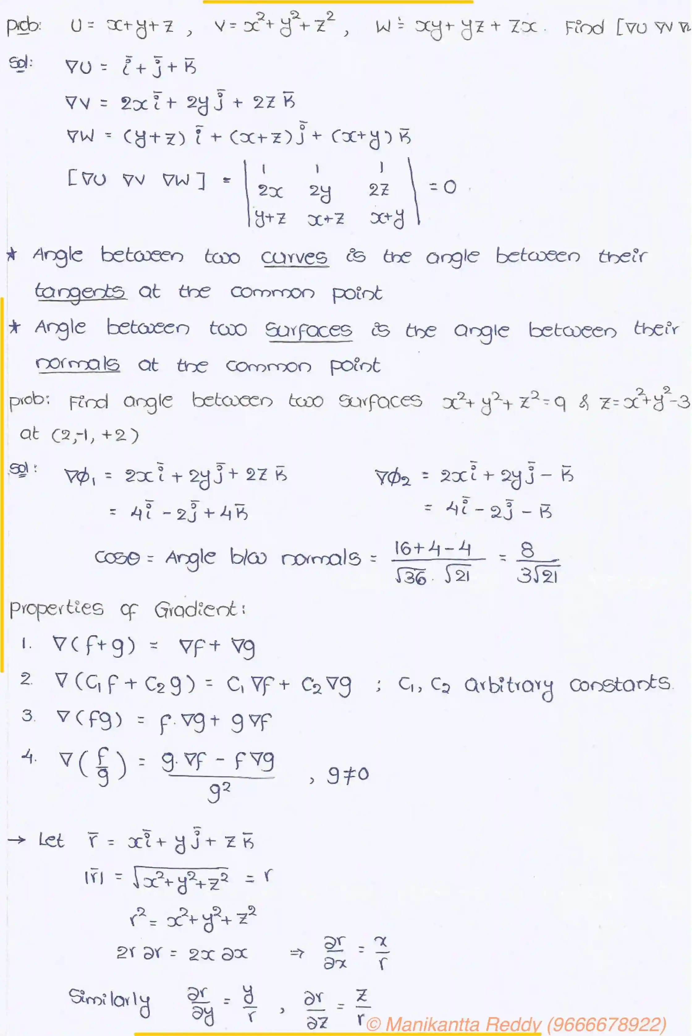 Page 4 of Vector Calculus