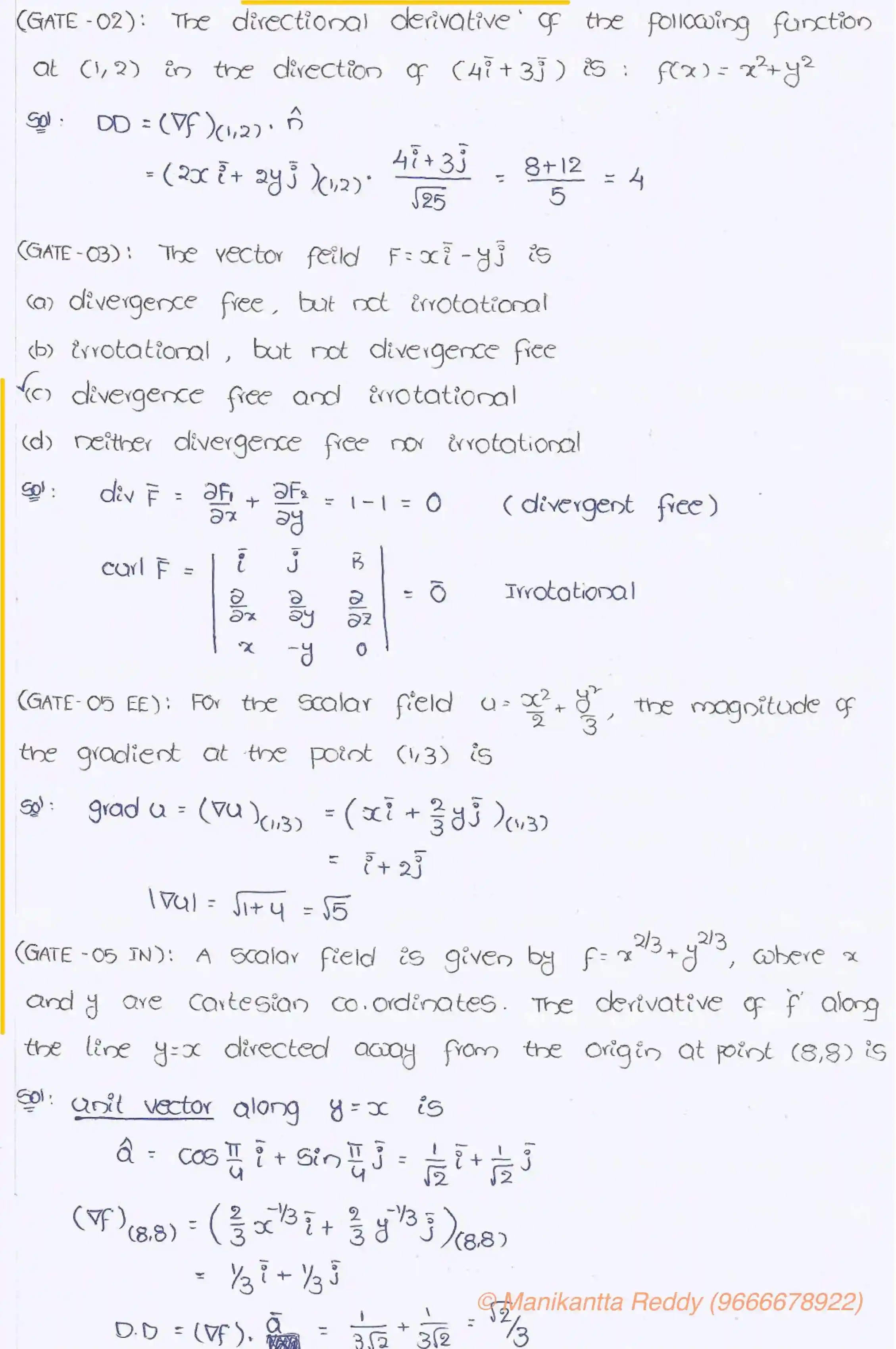 Page 10 of Vector Calculus